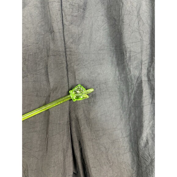 Vintage Reebok Track Pant Men’s Large Black Nylon Windbreaker Ankle Zip - Picture 3 of 10